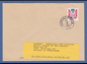 USA PMC Unisys ATM Wert 0,52 $ auf FDC MERRIFIELD VA 19. FEB.1994