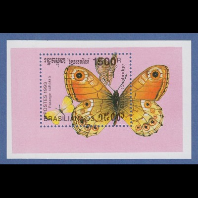 Kambodscha / Cambodge 1993 Mi.-Nr. Block 197 Schmetterling ** 