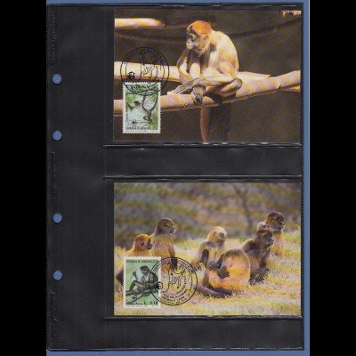 Tiere WWF alle Welt Sammlung von 276 verschiedenen Maximumkarten aus WWF-Abo
