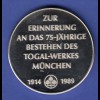 Silbermedaille 75 Jahre Togal-Werk München/ Günther J. Schmidt Ag1000