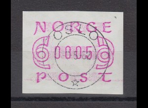 Norwegen 1980 FRAMA-ATM Posthörner schmale Ziffern lila Voll-O OSLO 7.5.82