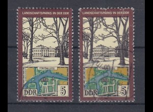 DDR 1981 Landschaftspark Wörlitz Mi.-Nr. 2611 mit klarem Doppeldruck schw. Farbe