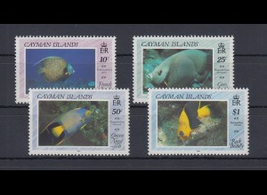 Kaiman-Inseln / Cayman Islands 1990 Kaiserfische Mi.-Nr. 632-35 **