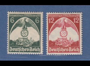 Deutsches Reich 1935 Reichsparteitag Nbg Mi.-Nr. 586-587 Satz x einwandfrei **