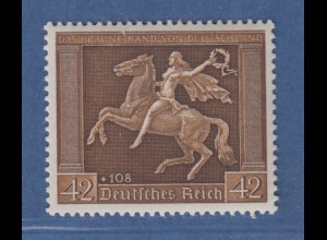 Deutsches Reich 1938 Galopprennen: Braunes Band Mi.-Nr. 671 einwandfrei **