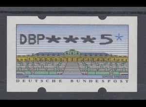 Deutschland ATM Sanssouci, Druck N24, Mi.-Nr. 2.2.1, Wert ***5 