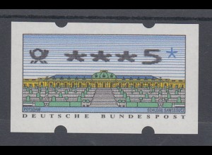 Deutschland ATM Sanssouci, Druck N24 mit Posthorn, Mi.-Nr. 2.2.3, Wert ***5 