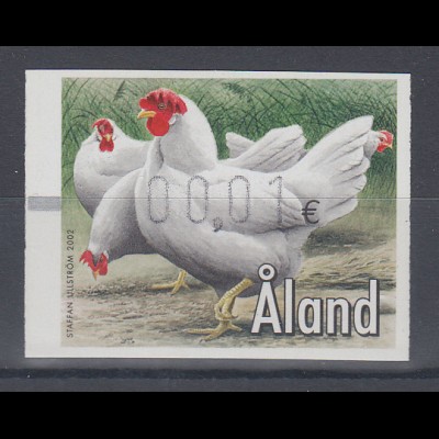 Finnland Aaland 2002 FRAMA-ATM Haustiere: Hühner , Mi.-Nr. 13 **
