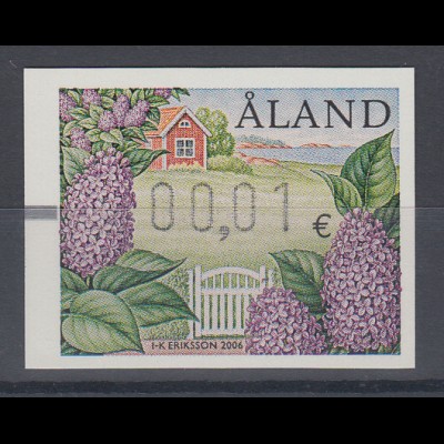 Finnland Aaland 2006 FRAMA-ATM Gartenpflanzen: Flieder , Mi.-Nr. 17 **