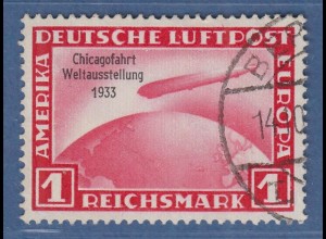 Deutsches Reich Zeppelin-Chicagofahrt 1 RM Mi.-Nr. 496 gestempelt