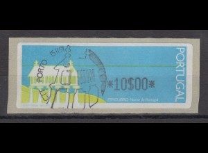 Portugal 1991 ATM Espigueiro Mi.-Nr. 3 Wert 10$ mit ET-So.-O PORTO
