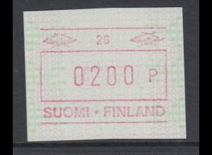 Finnland 1994 FRAMA-ATM Guillochen, mit Aut.-Nr. , Mi.-Nr. 23.2
