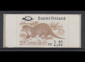 Finnland 1994, ATM Fischotter, Werteindruck schmal, Mi.-Nr. 24.1