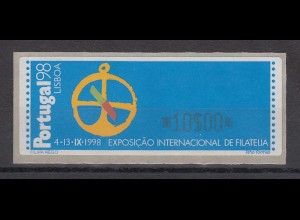 Portugal 1997 ATM PORTUGAL'98 Mi.-Nr. 17.2 Z1 Wert 10 ** 