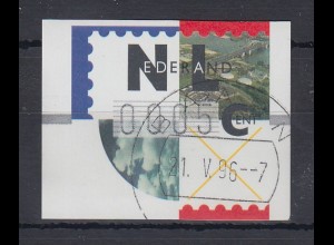 Niederlande ATM Mi.-Nr. 2.1 Typ FRAMA Kleinwert 0005 mit ET-O BAARN