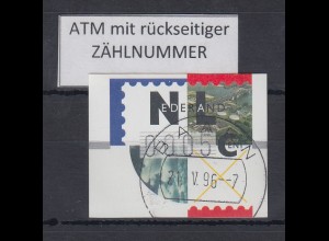 Niederlande ATM Mi.-Nr. 2.1 Typ FRAMA Kleinwert 0005 mit Zählnummer (ZN) ET-O