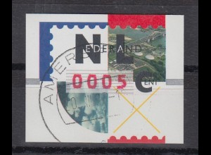 Niederlande ATM Mi.-Nr. 2.2 Typ NAGLER Kleinwert 0005 mit ET-O AMERSFOORT 