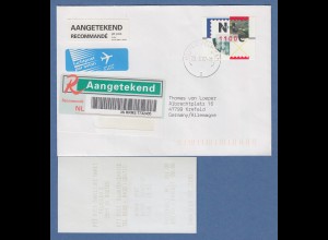 Niederlande ATM Mi.-Nr. 2.2 Typ NAGLER hoher Wert 1100 auf R-FDC, O HOUTEN