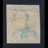 Belgien 1.Ausgabe 1849 20C-Wert in Farbe hellgrünlichblau, Mi.-Nr. 2c gestempelt