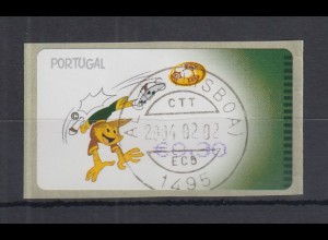 Portugal 2004 ATM Fussball-EM SMD Mi.-Nr. 44.1 Wert 0,30 mit ET-Tages-O