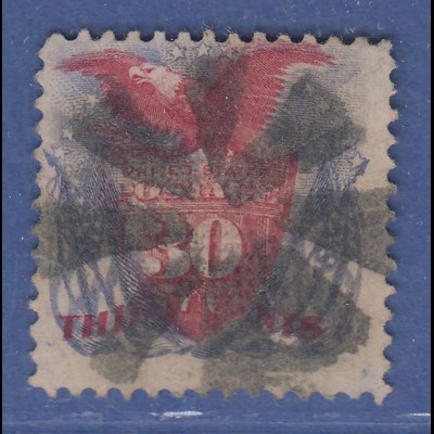 USA 1869 Pictorials 30 Cent Adler auf Wappenschild Mi.-Nr. 34 gestempelt