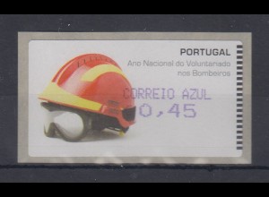 Portugal 2008 ATM Feuerwehr-Helm Amiel Mi-Nr. 62.2f Wert AZUL45 **
