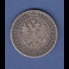 Finnland Silber-Kursmünze 1 MARKKA aus dem Jahr 1866