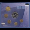 Estland Vor-Euro Kursmünzensatz 5 Nominale, Medaille, 1-€-Münze