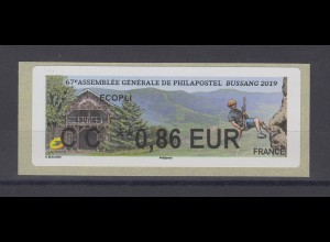 Frankreich 2019 ATM Bussang Alpinismus Wert CC 0,86 EUR ** 