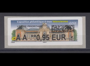 Frankreich 2018 ATM Exposition Valenciennes Wert AA 0,95 EUR ** 