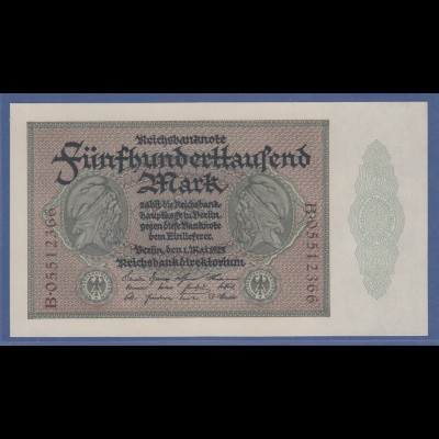 Banknote Deutsches Reich 500000 Mark # 87b in guter kassenfrischer Erhaltung ! 