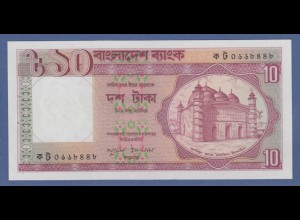 Banknote Bangladesh 10 Taka Staudamm / Hochspannungsmast