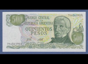 Banknote Argentinien 500 Pesos San Martin
