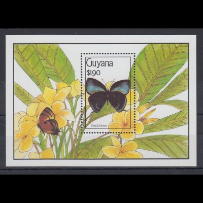Guyana Mi.-Nr. Block 103 postfrisch ** / MNH Schmetterlinge