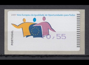 Portugal 2007 ATM Chancengleichheit Amiel Mi.-Nr. 60.2f Wert 0,55 **