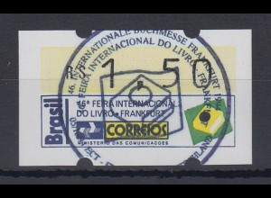 Brasilien ATM Frankfurter Buchmesse 1994 , Mi.-Nr. 6, Einzel-ATM 1,50 RS O