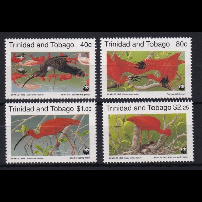Trinidad & Tobago 1990 Mi.-Nr. 596 - 599 postfrisch ** / MNH Rotsichler