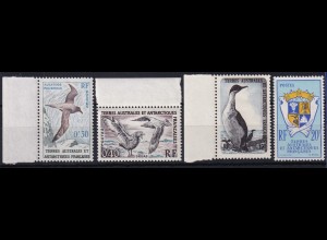 Französische Antarktis 1959 Mi.-Nr. 14-17 postfrisch ** / MNH Vögel 