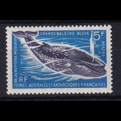 Französische Antarktis 1966 Mi.-Nr. 36 postfrisch ** / MNH Wal