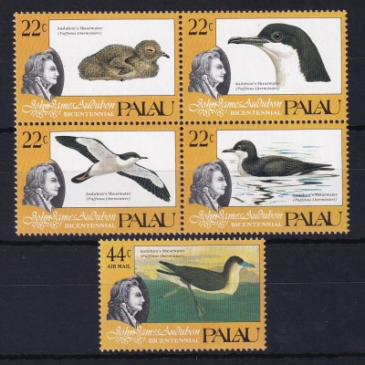 Palau 1985 Mi.-Nr. 65-69 postfrisch **/ MNH Sturmtaucher