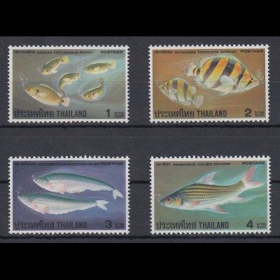 Thailand 1978 Fische Mi.-Nr. 871-874 ** / MNH