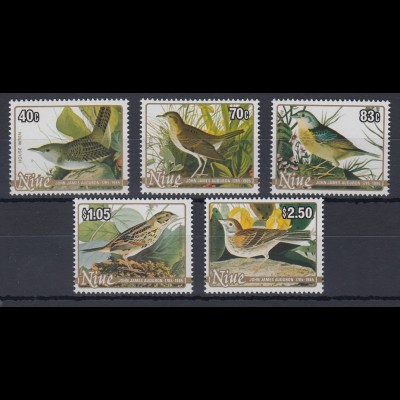 Niue 1985 200. Geburtstag John James Audubon Mi.-Nr. 608-12 **