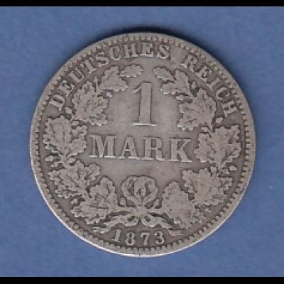 Deutsches Kaiserreich Kursmünze 1 Mark A 1873 