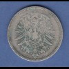 Deutsches Kaiserreich Silber-Kursmünze 1 Mark Jahr 1878 A