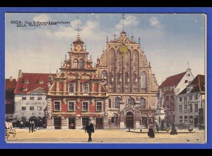 AK Riga Das Schwarzhäupterhaus , gelaufen 1929