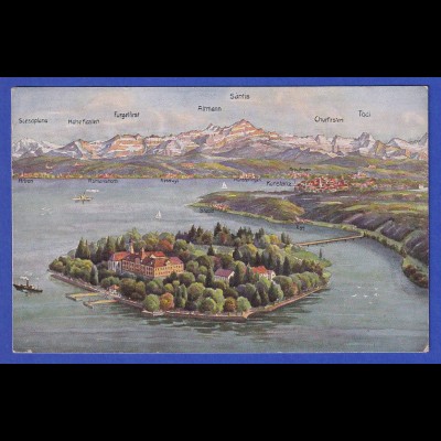 AK Bodensee Insel Mainau, gelaufen 1935