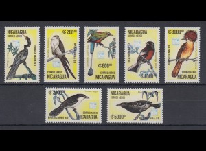 Nicaragua 1989 Vögel Mi.-Nr. 2943-2949 kpl. Satz 7 Werte **