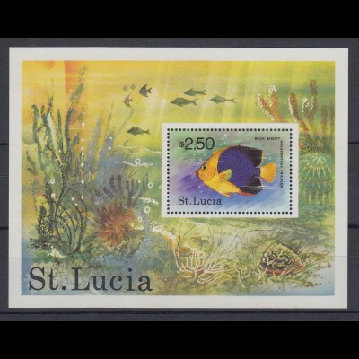 St. Lucia 1978 Fisch Mi.-Nr. Block 14 **