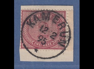 Deutsche Kolonien Kamerun Vorläufer V37 e 2 Mark mit O KAMERUN 12 2 95 Briefst.
