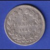Frankreich 1840 Silbermünze 5 Francs König Louis Philippe 